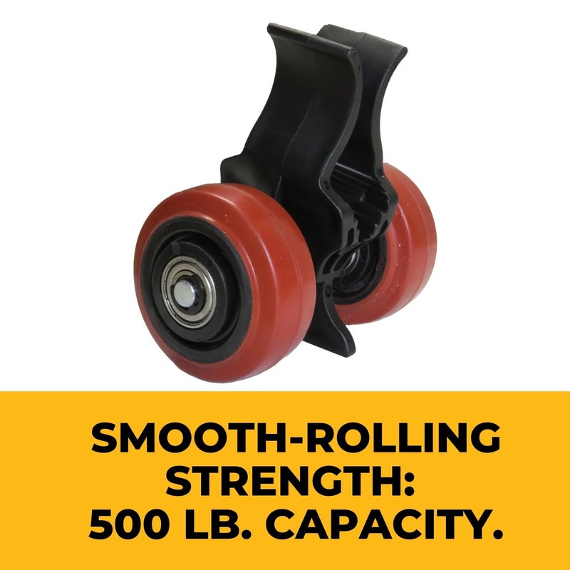 FastCap 02120 Clip N ROLL with Steel Axel, Polyurethane Wheels, 500 LB Capacity - Image 5